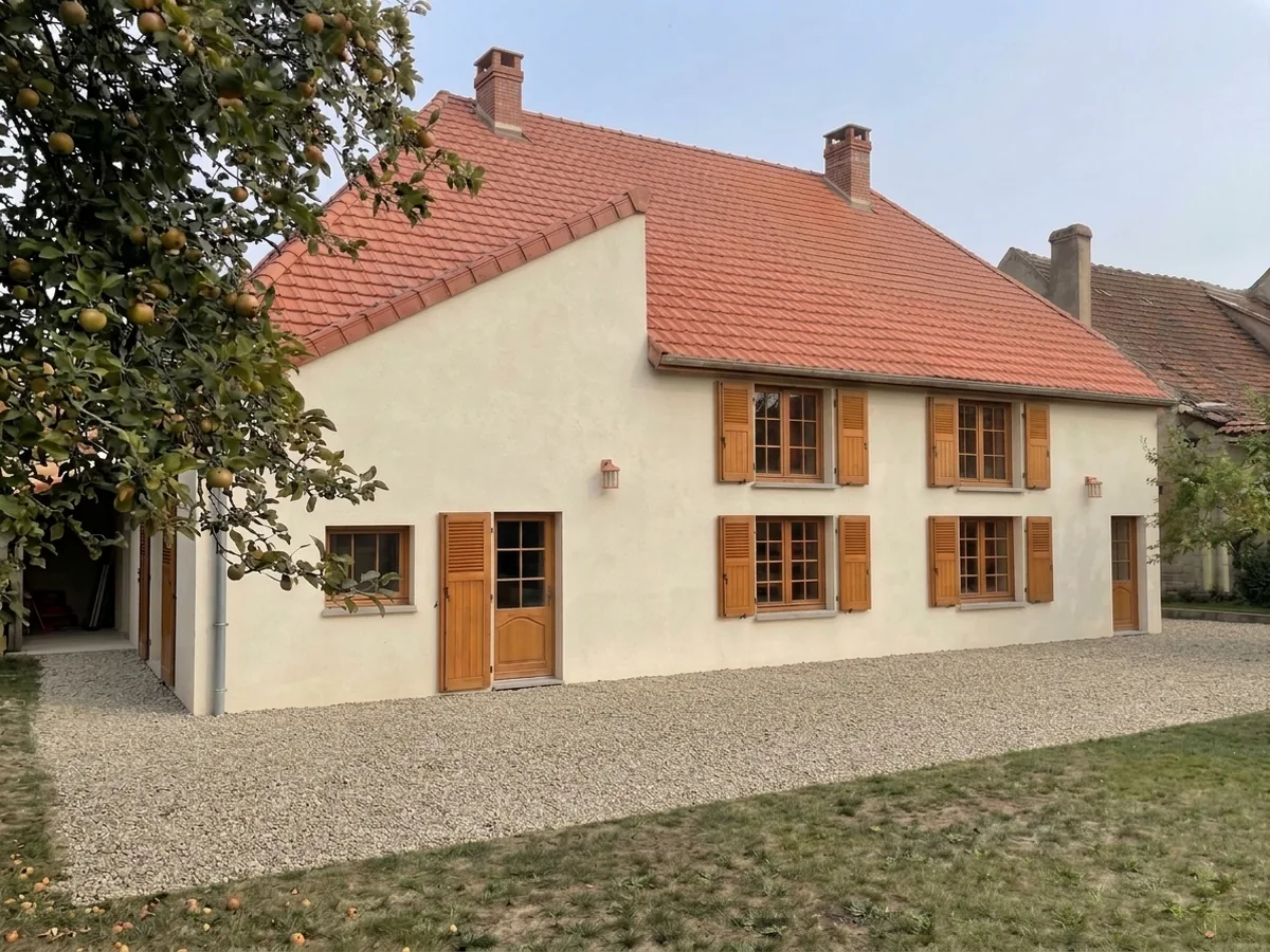 Façade jardin après travaux — La maison à la porte cochère, Hartzviller