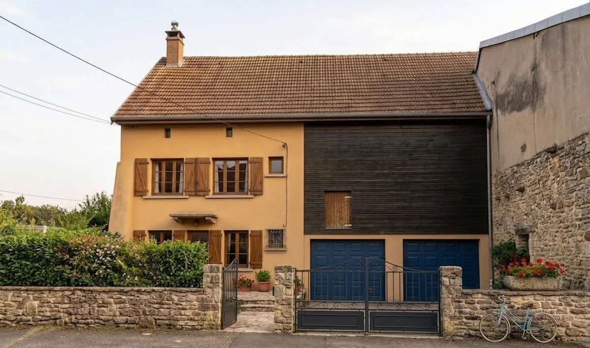 Façade sur rue avant travaux — La grange qui a pris le jour, Troisfontaines